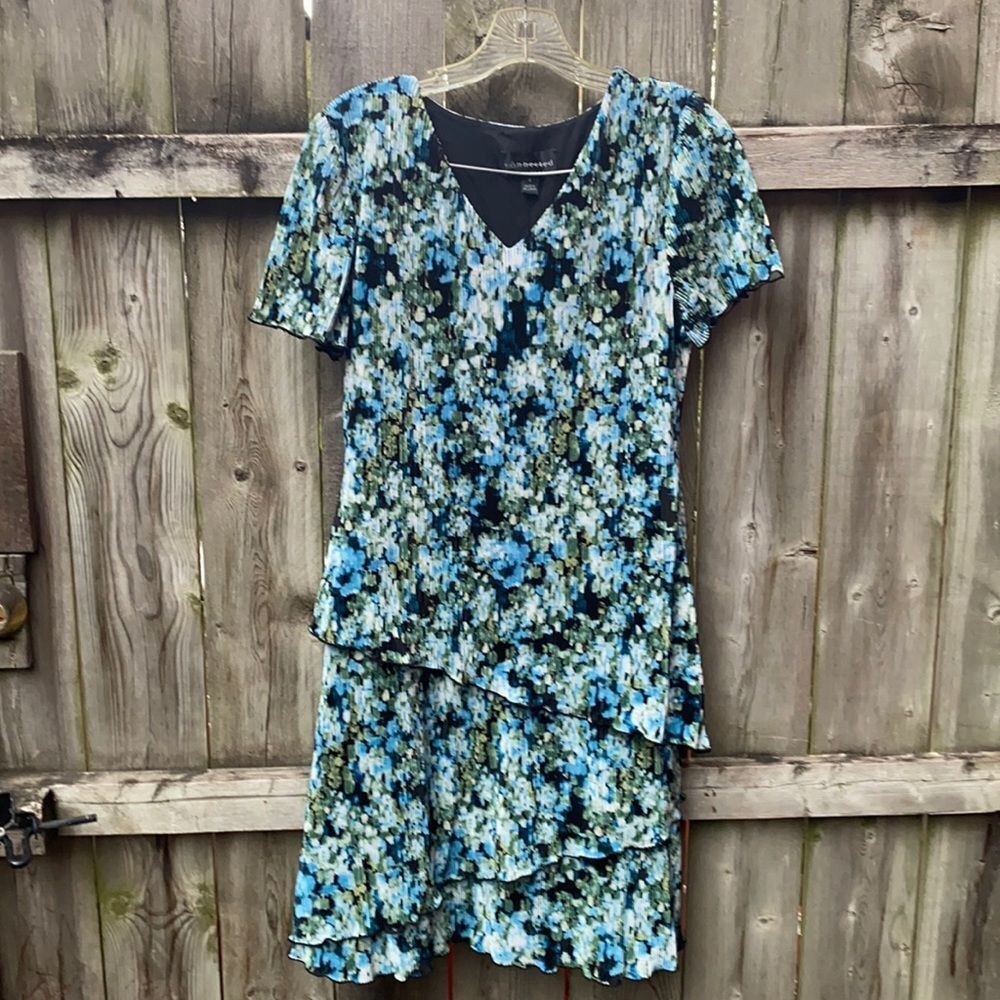 Connected Apparel layered dress sz. 8